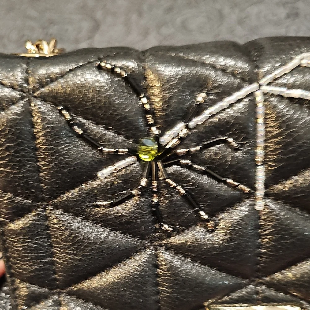 Kate Spade Metallic Quilted Crossbody Bag - Picture 10 of 11